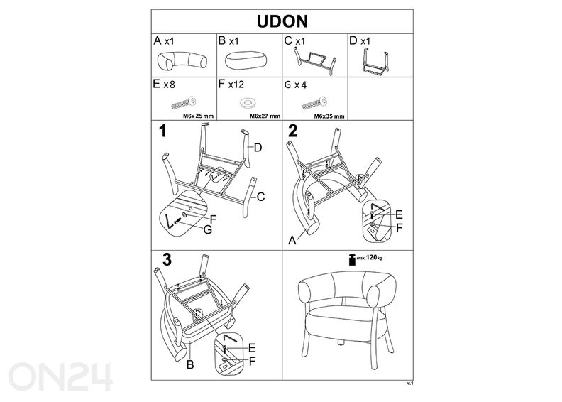 Nojatuoli Udon kuvasuurennos