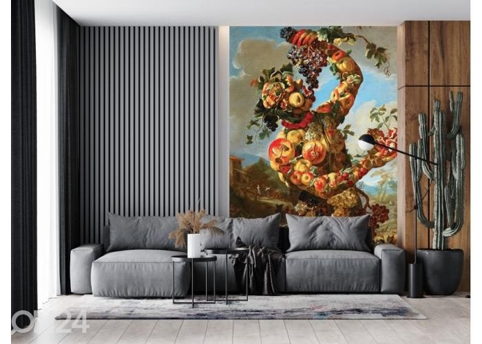 Non-woven kuvatapetti Anthropomorphic Allegory of Autumn by Giovanni Paolo Castelli 184x254 cm kuvasuurennos