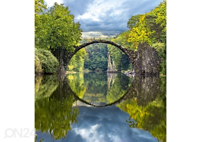 Non-woven kuvatapetti Arch bridge 375x250 cm kuvasuurennos