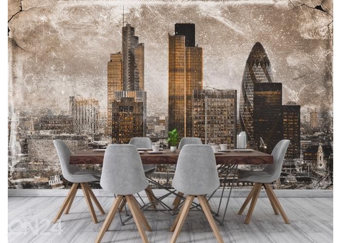 Non-woven kuvatapetti Art Mural City Of London 368x254 cm kuvasuurennos