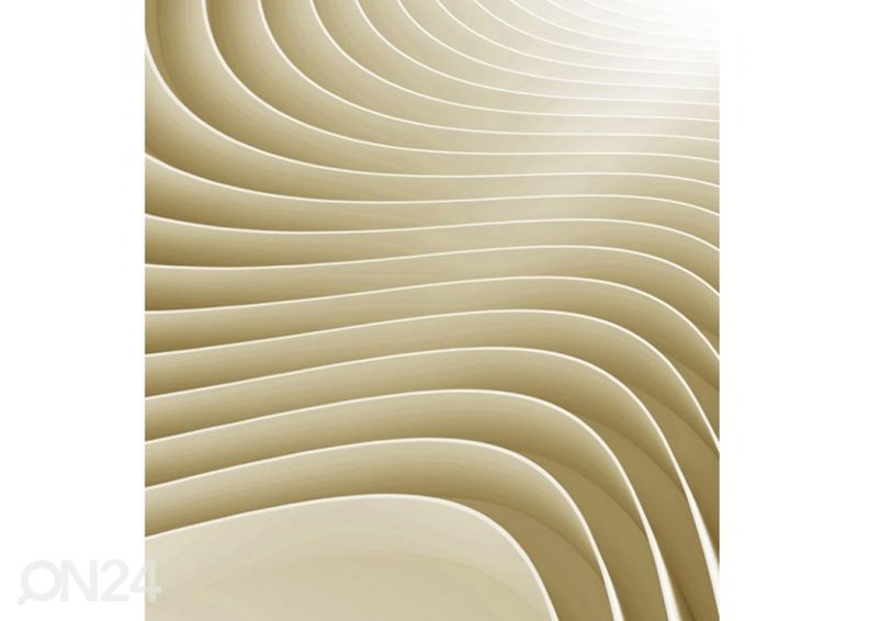 Non-woven kuvatapetti Beige ripple 375x250 cm kuvasuurennos