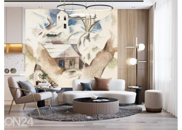 Non-woven kuvatapetti Bermuda Landscape 1 by Charles Demuth 400x260 cm kuvasuurennos