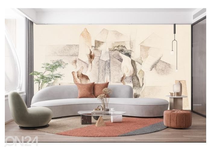 Non-woven kuvatapetti Bermuda Landscape 2 by Charles Demuth 368x254 cm kuvasuurennos