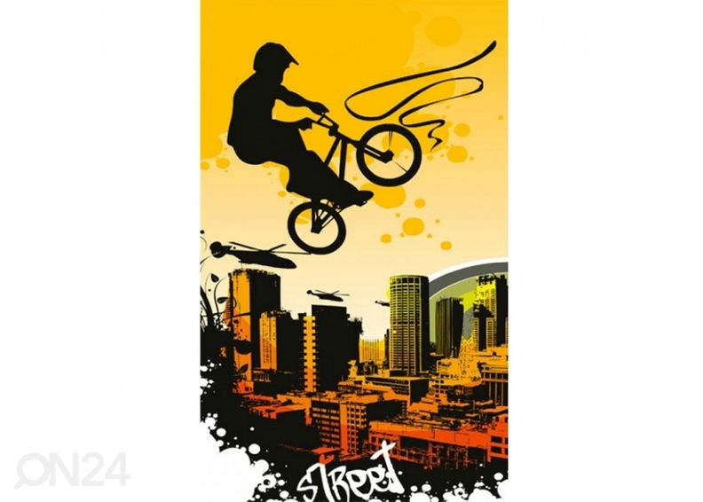 Non-woven kuvatapetti Bicycle 225x250 cm kuvasuurennos