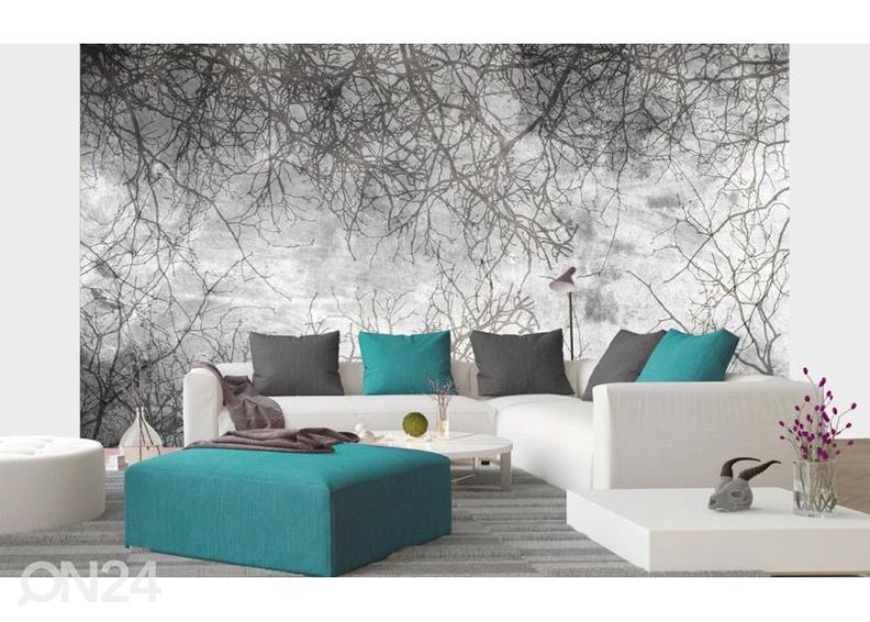 Non-woven kuvatapetti Branch Abstract 375x250 cm kuvasuurennos