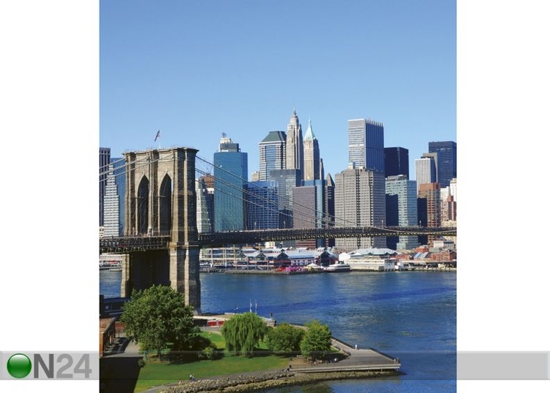 Non-woven kuvatapetti Brooklyn bridge 225x250 cm kuvasuurennos