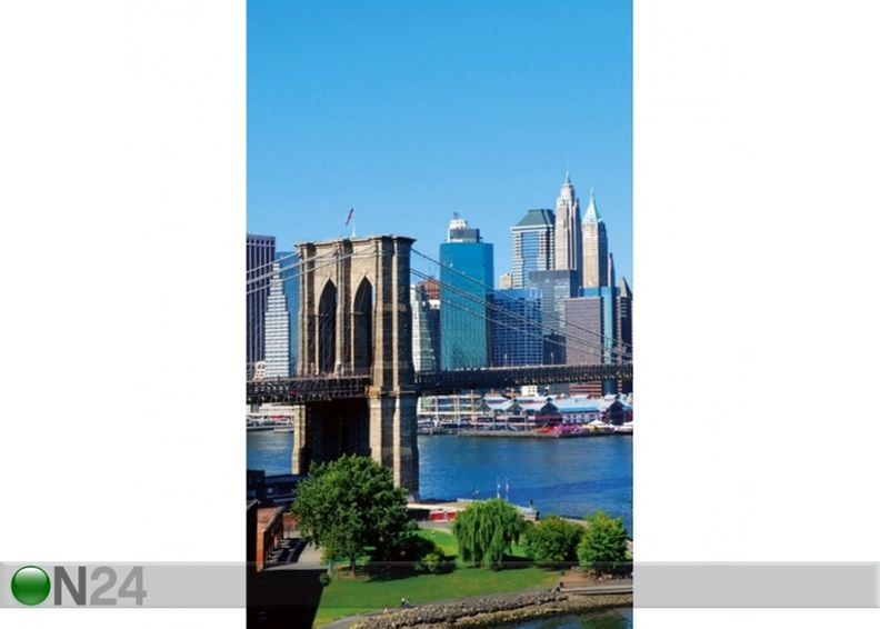 Non-woven kuvatapetti Brooklyn bridge 225x250 cm kuvasuurennos
