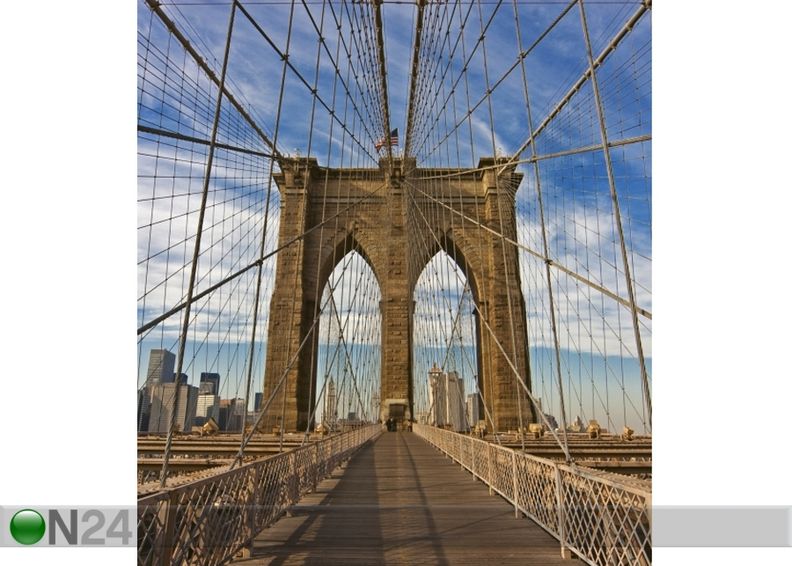 Non-woven kuvatapetti Brooklyn bridge 375x250 cm kuvasuurennos