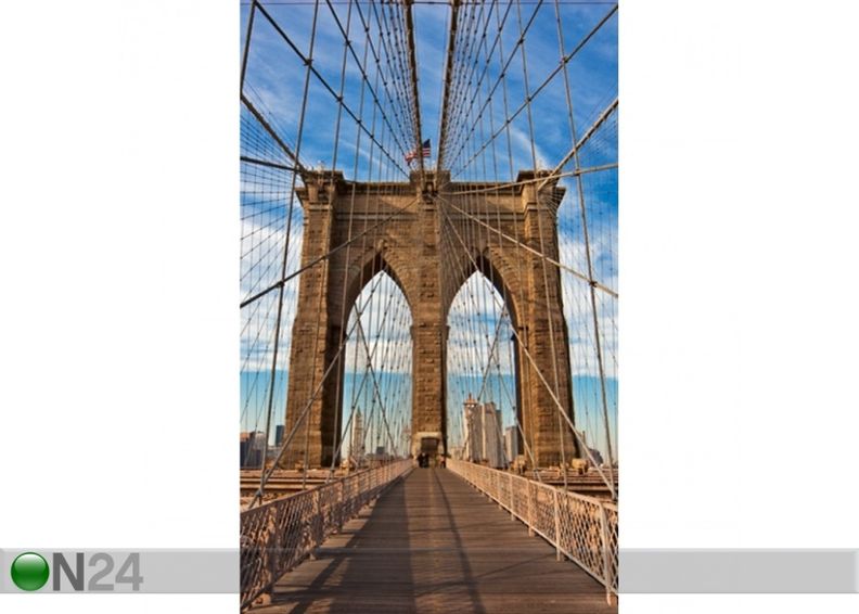 Non-woven kuvatapetti Brooklyn bridge 375x250 cm kuvasuurennos