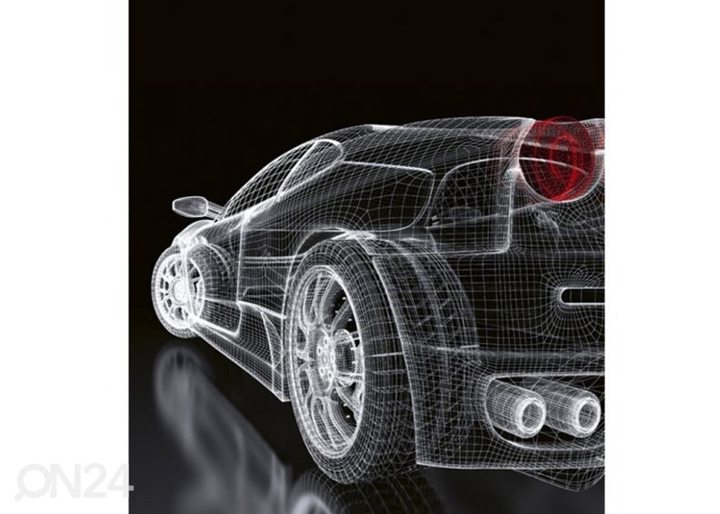 Non-woven kuvatapetti Car model dark 375x250 cm kuvasuurennos