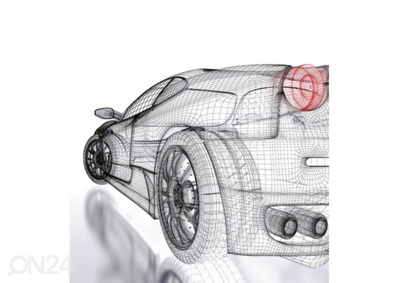 Non-woven kuvatapetti Car model light 375x250 cm kuvasuurennos