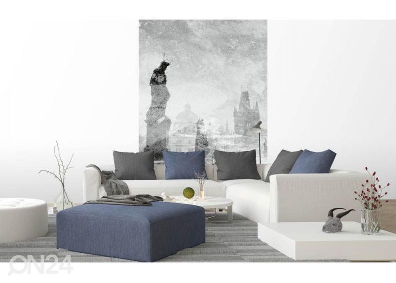 Non-woven kuvatapetti Charles Bridge Abstract II 150x250 cm kuvasuurennos