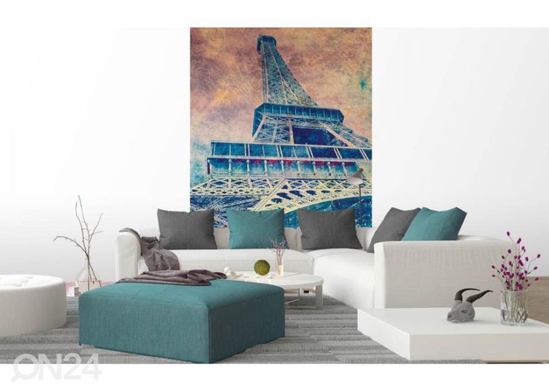 Non-woven kuvatapetti Eiffel Tower Abstract I 375x250 cm kuvasuurennos