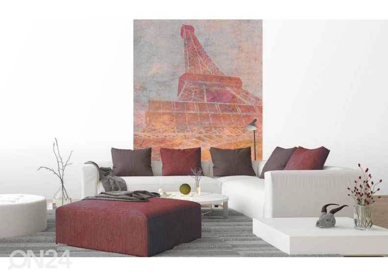 Non-woven kuvatapetti Eiffel Tower Abstract II 150x250 cm kuvasuurennos