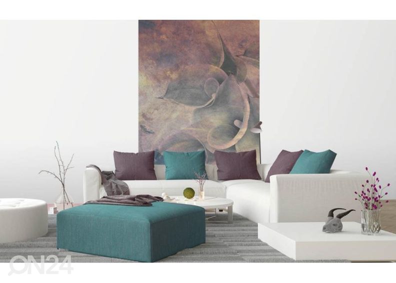 Non-woven kuvatapetti Flower Abstract I 150x250 cm kuvasuurennos