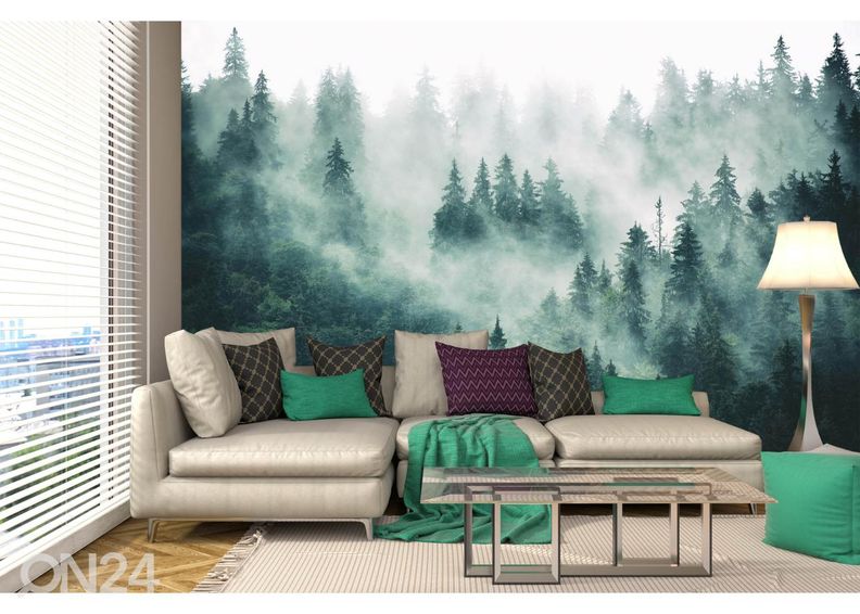 Non-woven kuvatapetti Foggy Forest kuvasuurennos