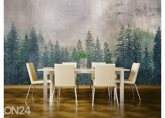 Non-woven kuvatapetti Forest Abstract 375x250 cm kuvasuurennos