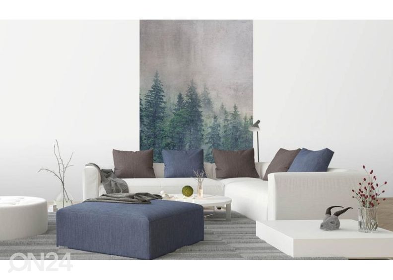 Non-woven kuvatapetti Forest Abstract 375x250 cm kuvasuurennos