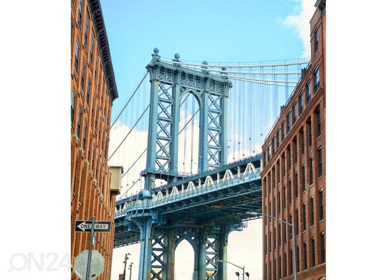 Non-woven kuvatapetti Manhattan bridge 375x250 cm kuvasuurennos