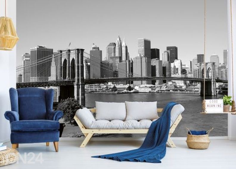 Non-woven kuvatapetti Manhattan gray 225x250 cm kuvasuurennos