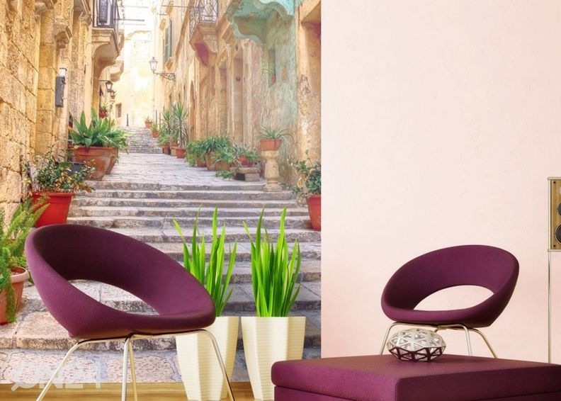 Non-woven kuvatapetti Narrow street 150x250 cm kuvasuurennos