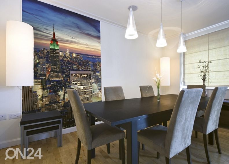 Non-woven kuvatapetti Ny skyscrapers 150x250 cm kuvasuurennos