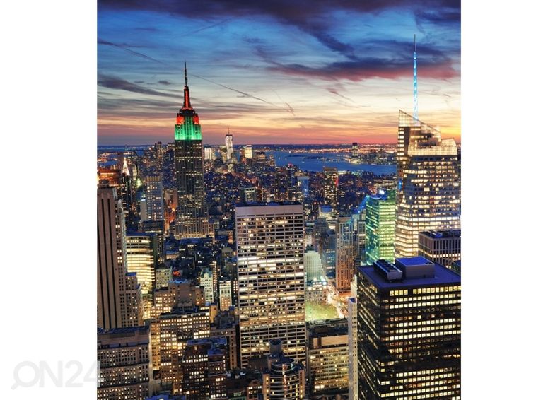 Non-woven kuvatapetti Ny skyscrapers 225x250 cm kuvasuurennos