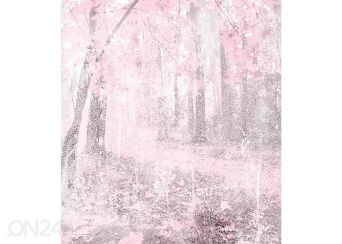Non-woven kuvatapetti Pink Forest Abstract 225x250 cm kuvasuurennos
