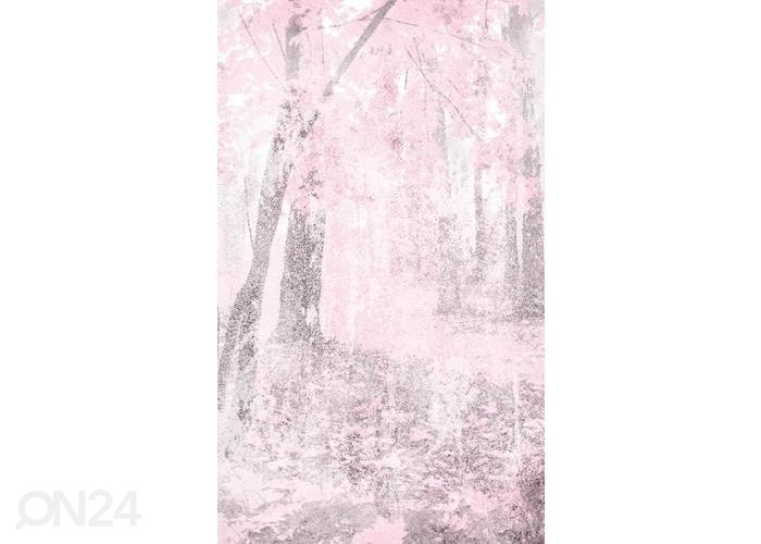 Non-woven kuvatapetti Pink Forest Abstract 375x250 cm kuvasuurennos