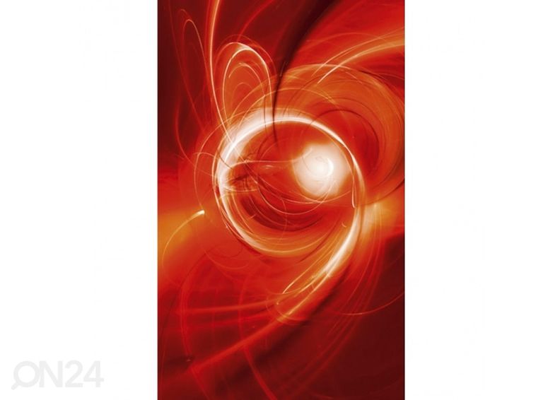 Non-woven kuvatapetti Red abstract 225x250 cm kuvasuurennos