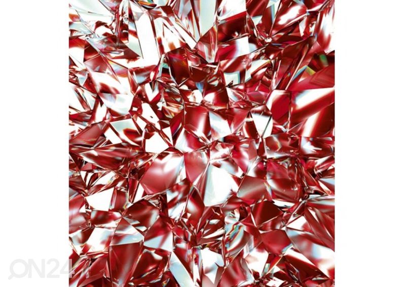Non-woven kuvatapetti Red crystal 375x250 cm kuvasuurennos