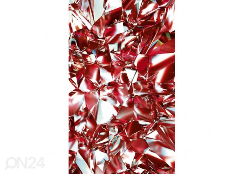 Non-woven kuvatapetti Red crystal 375x250 cm kuvasuurennos