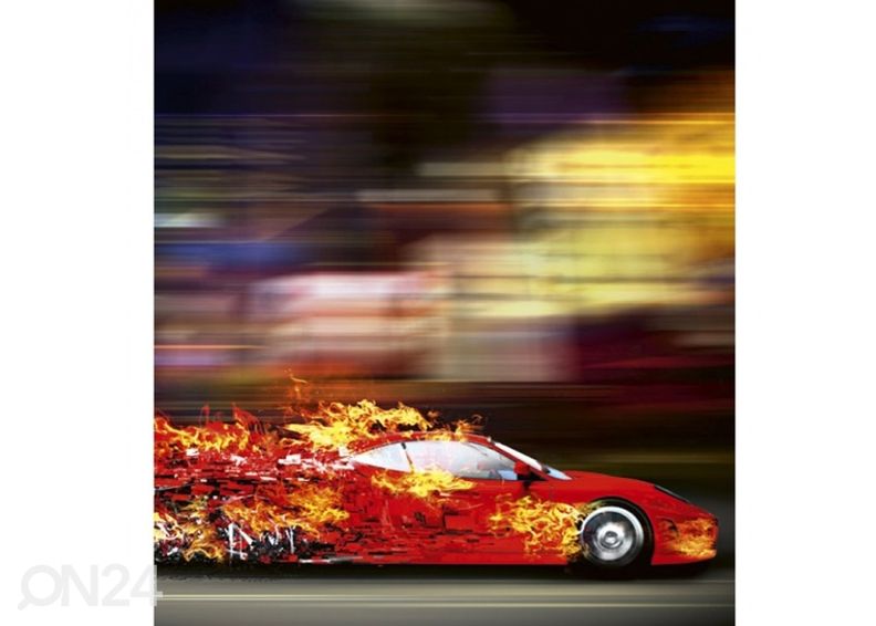 Non-woven kuvatapetti Speeding car 375x250 cm kuvasuurennos