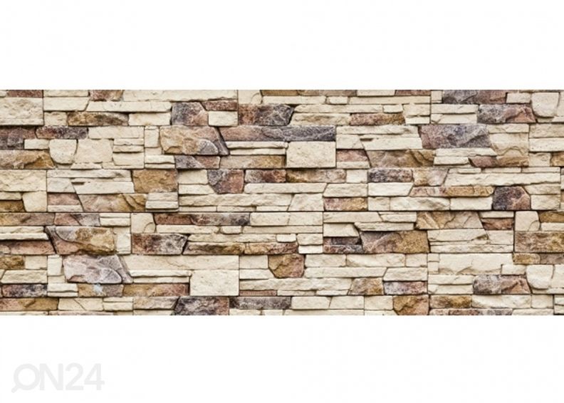 Non-woven kuvatapetti Stone wall 375x150 cm kuvasuurennos