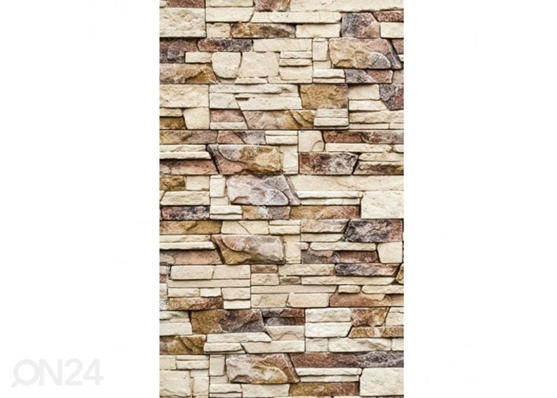 Non-woven kuvatapetti Stone wall 375x150 cm kuvasuurennos