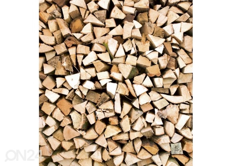 Non-woven kuvatapetti Timber logs 225x250 cm kuvasuurennos