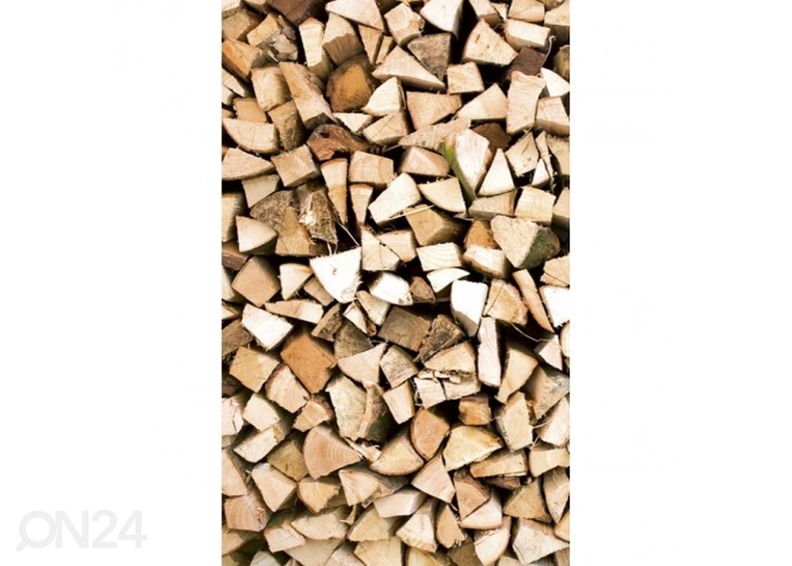 Non-woven kuvatapetti Timber logs 225x250 cm kuvasuurennos