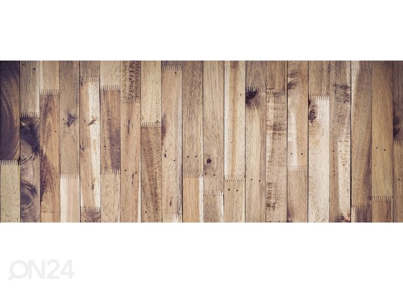 Non-woven kuvatapetti Timber wall 375x150 cm kuvasuurennos