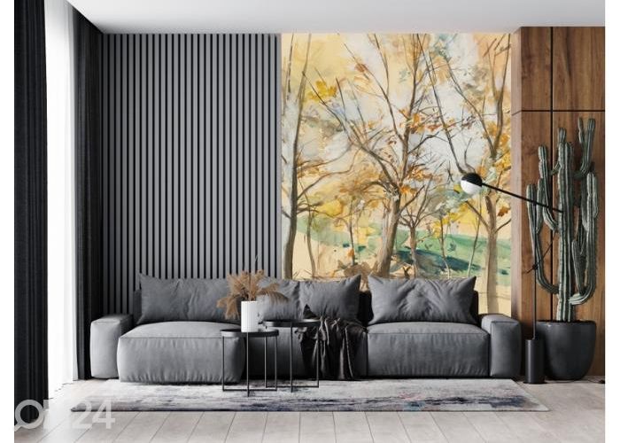 Non-woven kuvatapetti Trees In The Bois De Boulogne by Giovanni Boldini 184x254 cm kuvasuurennos