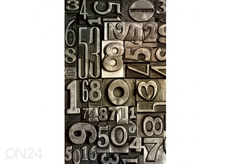 Non-woven kuvatapetti Typeset 150x250 cm kuvasuurennos