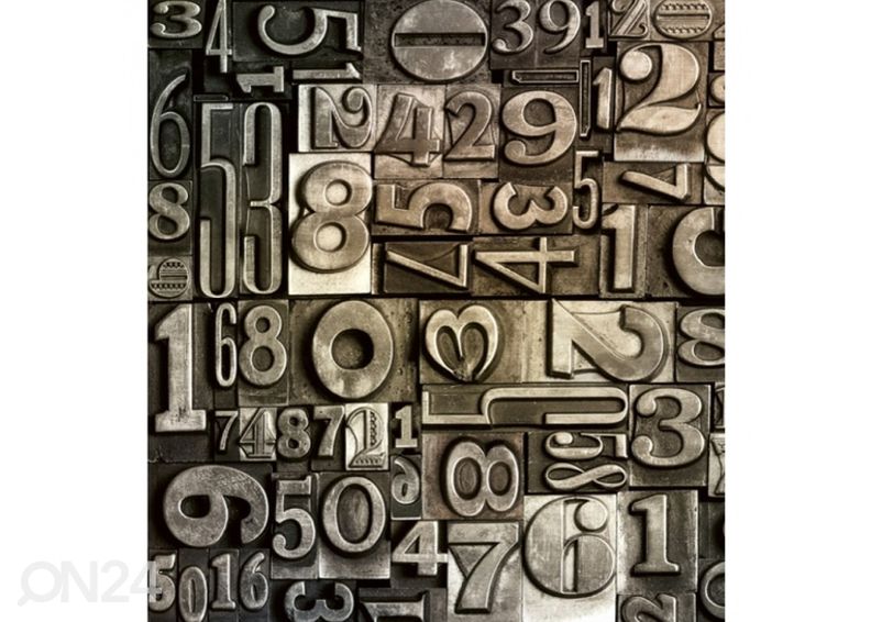 Non-woven kuvatapetti Typeset 225x250 cm kuvasuurennos