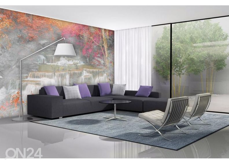 Non-woven kuvatapetti Waterfall Abstract II 225x250 cm kuvasuurennos