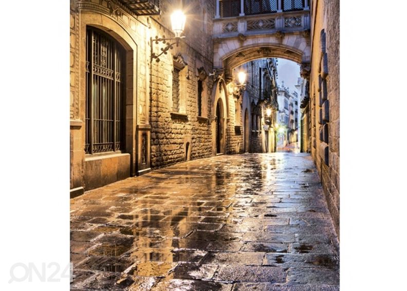 Non-woven tapetti Ancient street 225x250 cm kuvasuurennos