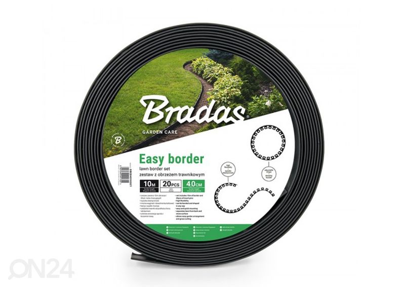 Nurmikon reunanauha Bradas Easy Border kuvasuurennos
