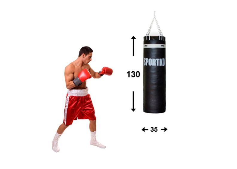 Nyrkkeilysäkki SportKO 35x130cm kuvasuurennos