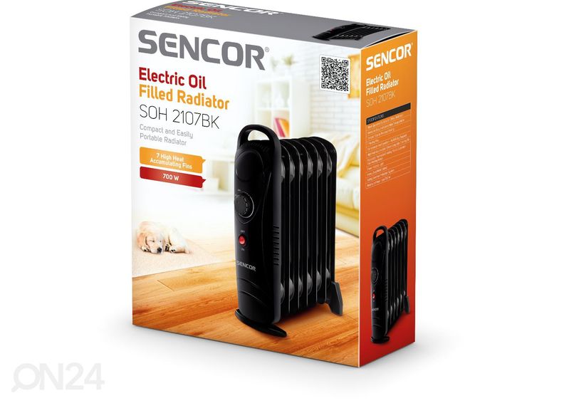 Öljylämmitin Sencor SOH2107BK, musta kuvasuurennos