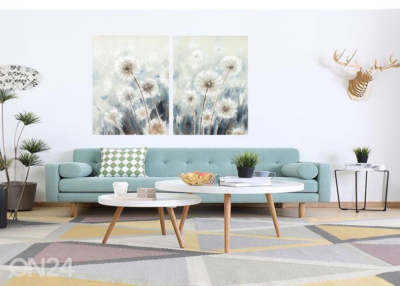 Öljymaalaus Peltokukat 60x80 cm kuvasuurennos