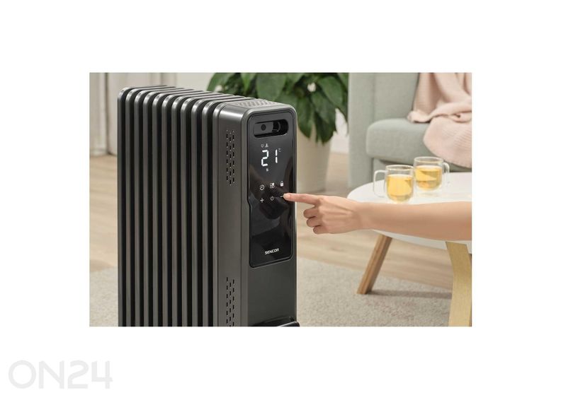 Öljytäytteinen lämmitin Smart Home Sencor SOH8211GY, harmaa kuvasuurennos