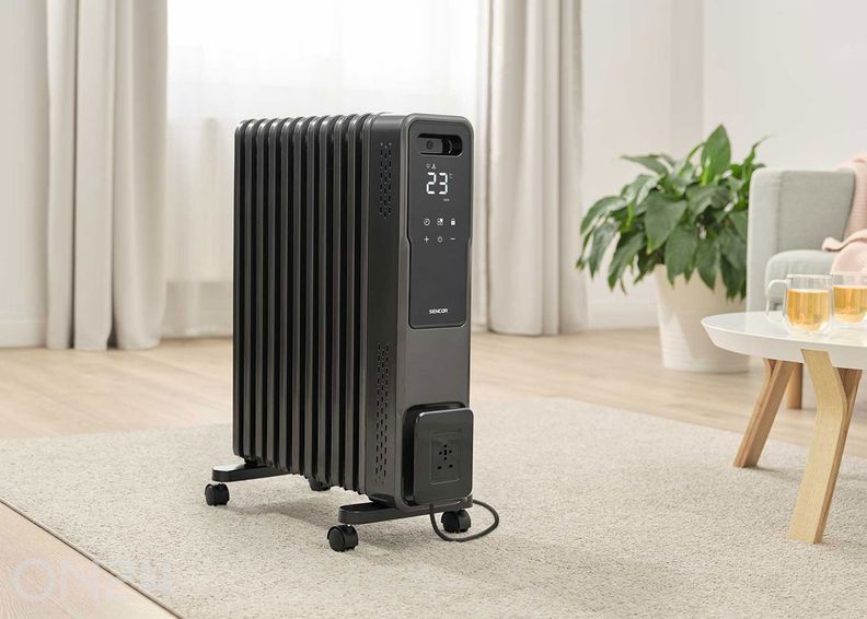 Öljytäytteinen lämmitin Smart Home Sencor SOH8211GY, harmaa kuvasuurennos