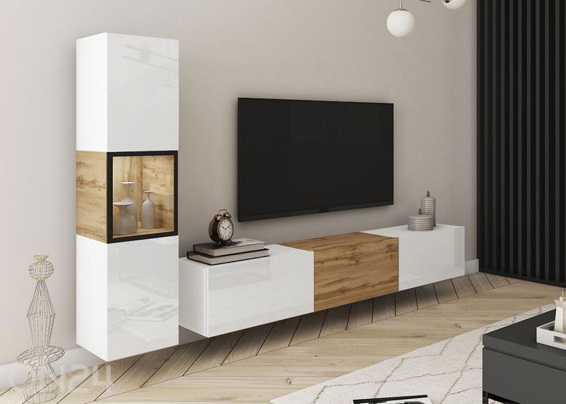 Olohuoneen kalusteet Berlin I + LED kuvasuurennos